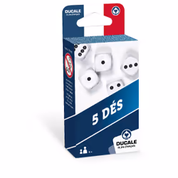 Cartamundi Le Jeu Francais : 5 Dés 18Mm - Eco Format, unisexe, Carton, Bleu, 01-01-2020, Belgique, 60 mm