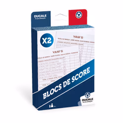 Cartamundi Le Jeu Francais : 2 Blocs De Score Yam'S - Eco Format, unisexe, Carton, Bleu, 01-01-2020, France, 380 g