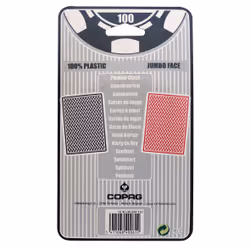 Copag GOLD POKER PLASTIC JUMBO 2 INDEX BLACK\u0026RED BLISTER - 10001541-0001 - Vue supplémentaire 4