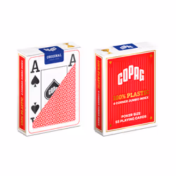 Copag Jumbo Face - 4 Index - Rouge