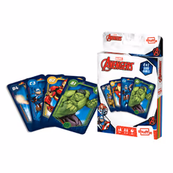 Shuffle Marvel Avengers 4-in-1 - 5th panel, Jeu de cartes, Famille, 4 an(s), 10 min, Jeu familial