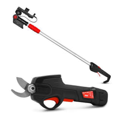 Sécateur rechargeable - Elem Garden - 7.2V - Tete orientable - Manche télescopique - Léger et maniable