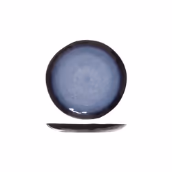 Cosy & Trendy Sapphire Assiette Plate D27 cm, Assiette à accompagnement, Ovale, Noir, Bleu, Blanc, 27 cm, 778 g, 1 pièce(s)