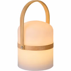Lucide JOE - Lampe De Table Extérieur - Ø 14,5 cm - LED Dim. - 1x3W 2800K - IP44 - Blanc