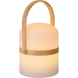 Lucide JOE - Lampe De Table Extérieur - Ø 14,5 cm - LED Dim. - 1x3W 2800K - IP44 - Blanc
