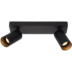 CLUBS Spot plafond-Noir-2xGU10