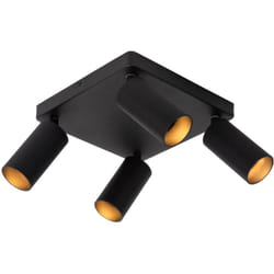CLUBS Spot plafond-Noir-4xGU10
