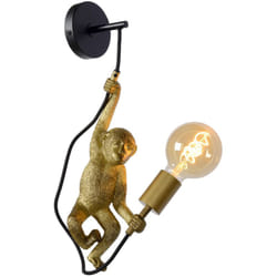 Lucide - chimp. Applique mur.-Noir
