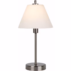 Lucide TOUCH - Lampe De Table - Ø 22 cm - Chrome Dépoli