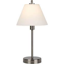 Lucide TOUCH - Lampe De Table - Ø 22 cm - Chrome Dépoli