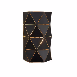 Lucide 21209/02/30 Otona Applique Murale, Métal, E14, 40 W, Noir, 15 x 8 x 20 cm