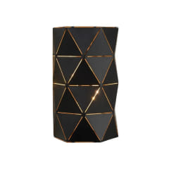 Lucide 21209/02/30 Otona Applique Murale, Métal, E14, 40 W, Noir, 15 x 8 x 20 cm
