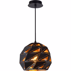 Lucide MALUNGA - Suspension - Ø 25 cm - Noir