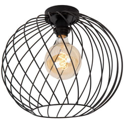 Lucide - danza Plafonnier Diam. 40 cm 1xE27 Noir