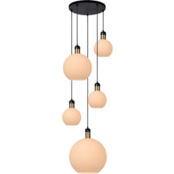 Julius Suspension 5xE27 Opalin - Lucide