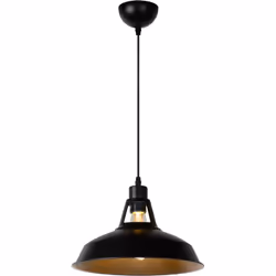 Lucide BRASSY-BIS - Suspension - Ø 31 cm - Noir