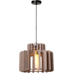 Lucide - rollo Suspension-Taupe-1xE27