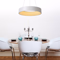 Lucide TALOWE LED - Suspension - Ø 45,5 cm - LED Dim. - 1x42W 3000K - Blanc