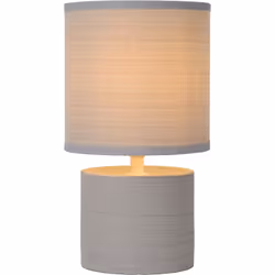 Lucide GREASBY - Lampe De Table - Ø 14 cm - Gris