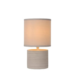 Lucide GREASBY - Lampe De Table - Ø 14 cm - Créme