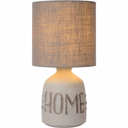 Lucide COSBY - Lampe De Table - Ø 16,5 cm - Gris