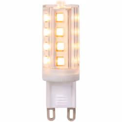 Les lampes G9, avec leur douille à deux broches, sont souvent utilisées dans des luminaires compacts comme les appliques mura ...
