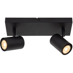 AMIGO Spot plafond-Noir-2xGU10