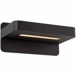 Lucide 77280/05/30 Atkin Lampe de Chevet, Métal, 5 W, Noir, 14 x 25 x 11,5 cm