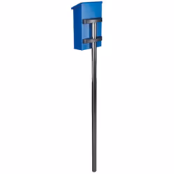 Perel Poteau pour boîte aux lettres, acier inoxydable, avec matériel de fixation, argenté, hauteur 150 cm L'accès à votre boî ...