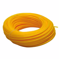 Toolland DC20025, Fil de coupe-bordures, Jaune, Nylon, 25 m, 2 mm