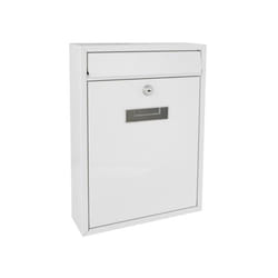 Perel Ibiza boîte aux lettres Blanc Boîte aux lettres encastrable Acier
