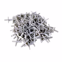 Toolland HE981004, 250 pièce(s), Sol en carrelage, 4 mm, Blanc, Plastique