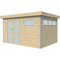 Gardenas - Chalet en bois profil aluminium contemporain 11.36 m² Sans option