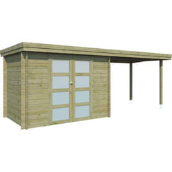Chalet en bois 483 m² OREGON Chalet avec extension 522 m² (traité autoclave classe 3)