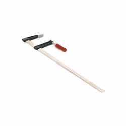 CARACTERISTIQUES : barre et vis acier manche bois 800 x 120mm