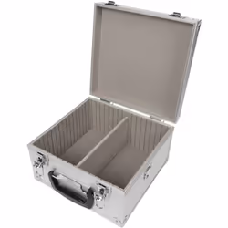 Perel Coffret pour 40 CD, verrouillage à clé, 2 clés, aluminium, 280 x 268 x 160 mm Cette boîte en aluminium est idéale pour  ...