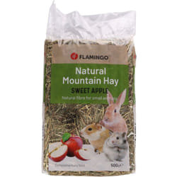 Flamingo - Foin de montagne aux Pommes 500 gr pour rongeurs