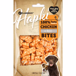Friandises hapki morceaux poulet et riz 85 g pour chien Délicieux snack de poulet et de riz sans sucres ajoutés. faible teneu ...