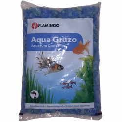 Gravier Gruzo Bleu Turquoise 6- 8 mm 1 kg pour aquarium Ce gravier est un substrat idéal pour les racines des plantes Recouvr ...