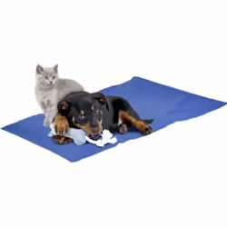 Tapis rafraîchissant FRESK pour petit chien et chat. Taille S 50 x 40 cm. couleur bleu Pour que votre animal passe un été au  ...
