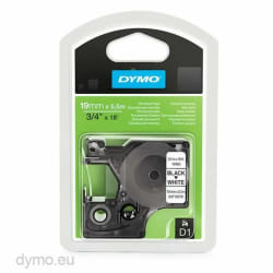 DYMO D1 - Durable Étiquettes - Noir sur blanc - 19mm x 5.5m