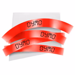DYMO D1 - Standard Étiquettes - Noir sur rouge - 19mm x 7m, Noir sur rouge, Polyester, Belgique, -18 - 90 °C, DYMO, LabelMana ...