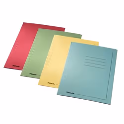 Esselte Manilla, Dossier manila, A4, Carton, Rouge, Mat, 25 feuilles