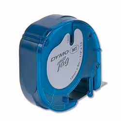 DYMO 12mm LetraTAG Plastic tape, Polyester, Belgique, 4 m, 1 pièce(s), 22 mm, 95 mm