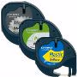 DYMO LetraTag assorted 3 pack, Polyester, Belgique, 4 m, 3 pièce(s), 57 mm, 94 mm