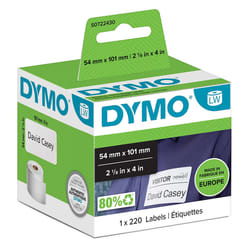 DYMO LW - Étiquettes d'expédition/de badge nominatif - 54 x 101 mm - S0722430