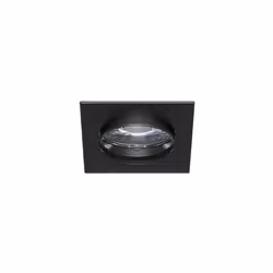 Downlight encastré carré orientable noir Fixation par ressorts. Double bornier automatique. Montage au plafond en encastré un ...