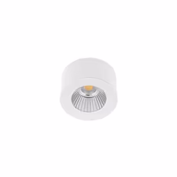 Spot apparent rond. Bordure en verre opalin. Ne nécessite pas de convertisseur. Non dimmable.