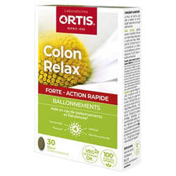 Ortis Colon Relax Forte Ballonnements 30 Comprimés