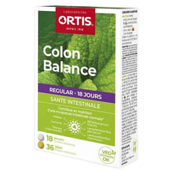 Ortis Colon Balance Regular 18 Comprimés Matin + 36 Comprimés Soir